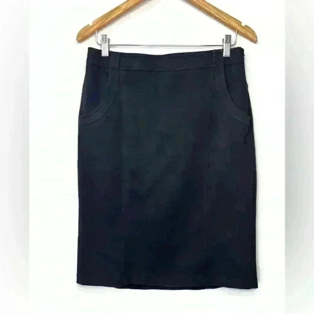 Joe Fresh Women’s Black Polyester Bodycon Office Work Classic Casual Skirt 8